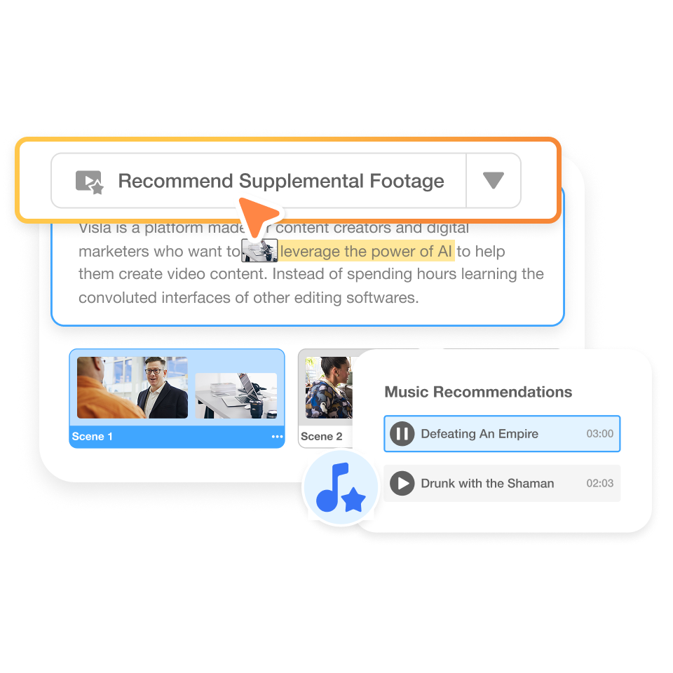 Visla’s onboarding video creator automatically assembles clips into polished drafts with AI.